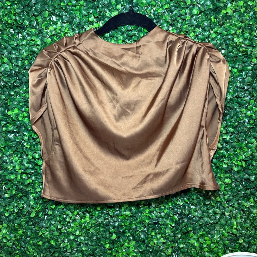 Elegant Brown Women's Top